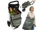 Trolley shopping bag on wheels 100cm grey 1