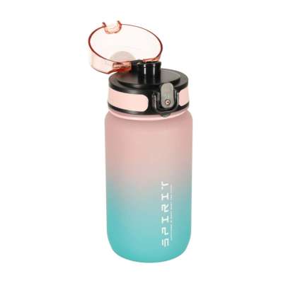 Water bottle bidon 600ml pink and blue