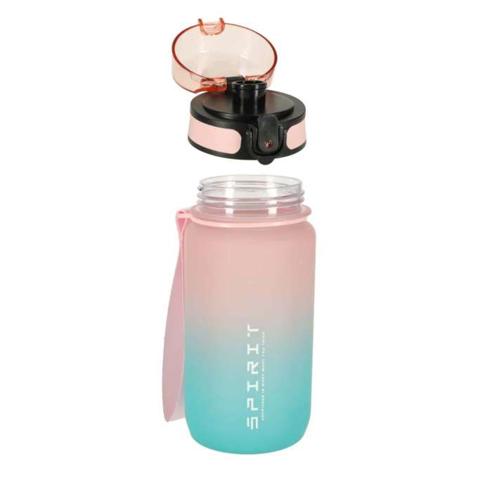 Water bottle bidon 600ml pink and blue