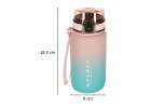 Water bottle bidon 600ml pink and blue 11