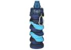 Water bottle bidon folding 500ml blue 13