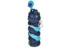 Water bottle bidon folding 500ml blue 15