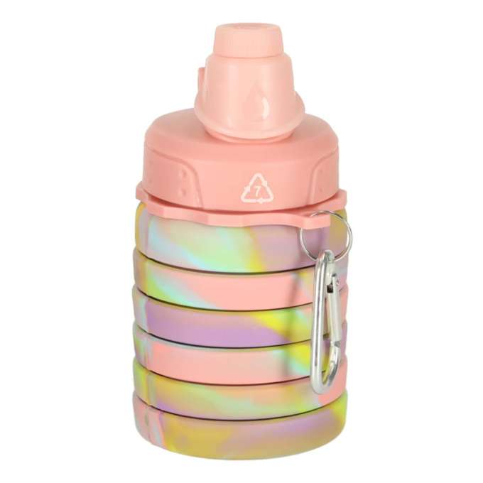 Water bottle bidon folding 500ml rainbow