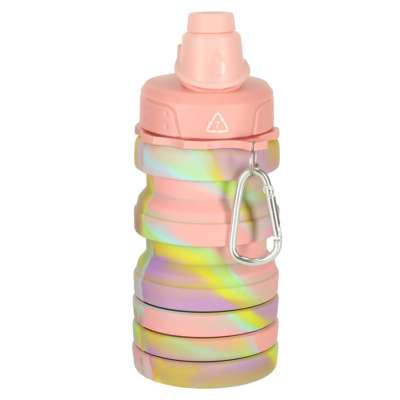 Water bottle bidon folding 500ml rainbow