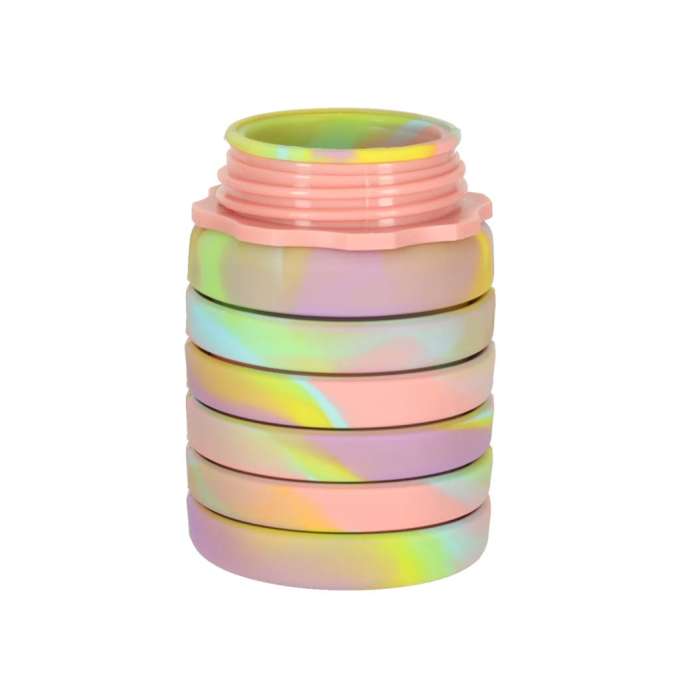 Water bottle bidon folding 500ml rainbow