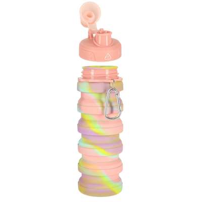 Water bottle bidon folding 500ml rainbow