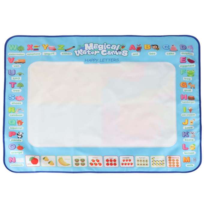 Water mat for painting water drawing markers stamps stencils roller 100x80cm alphabet