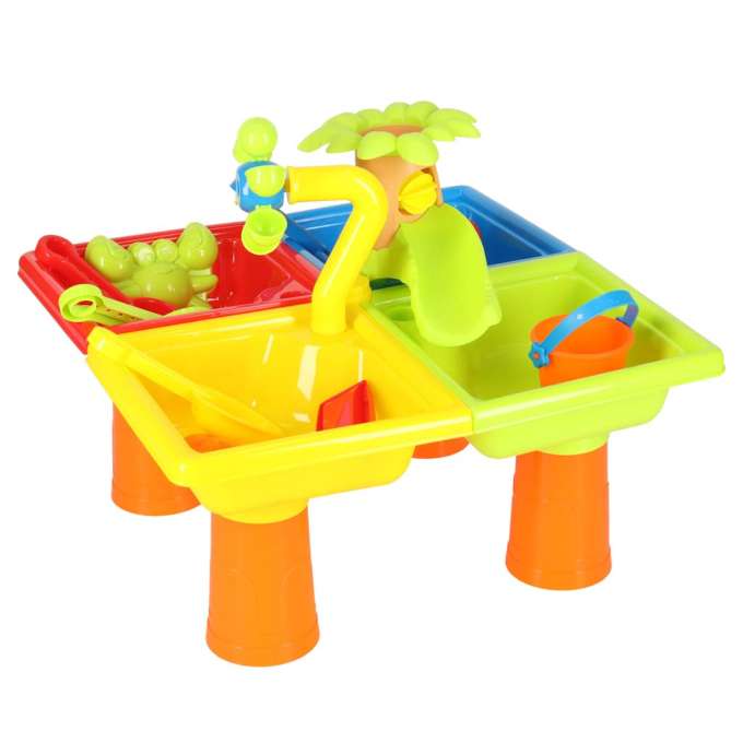Water table four piece paddle watering can stool