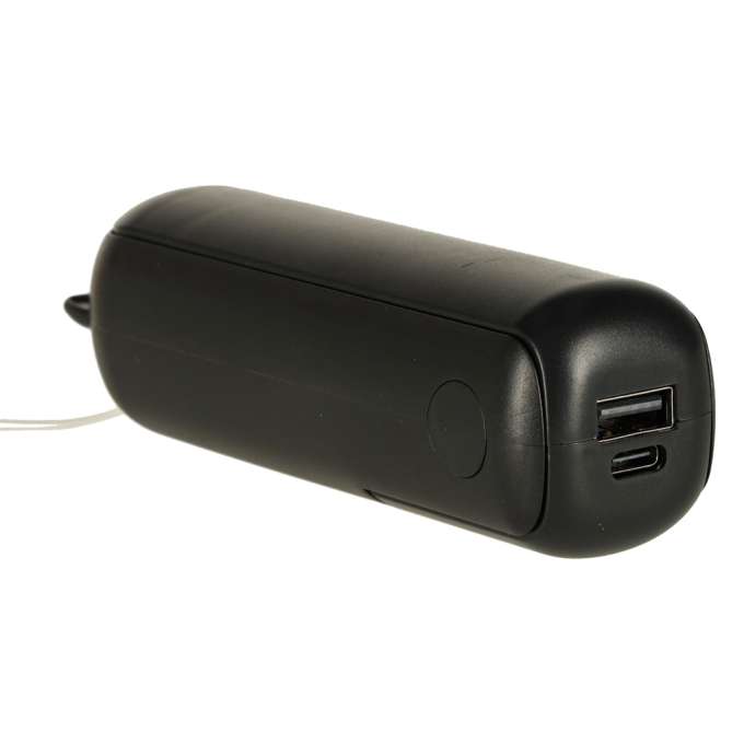 Wiatrak biurkowy wentylator mini ręczny składany wiatraczek przenośny USB czarny