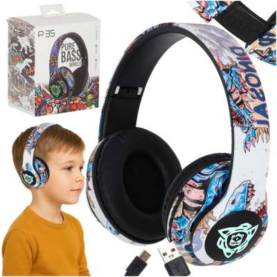 Wireless Bluetooth RGB Gaming Sport 150mAh Over-Ear Headphones