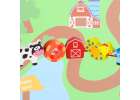 Wooden blocks for threading board board board farm animals 11