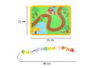 Wooden blocks for threading board board board farm animals 13