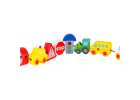 Wooden blocks for threading board board cars vehicles 8