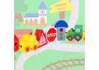 Wooden blocks for threading board board cars vehicles 11