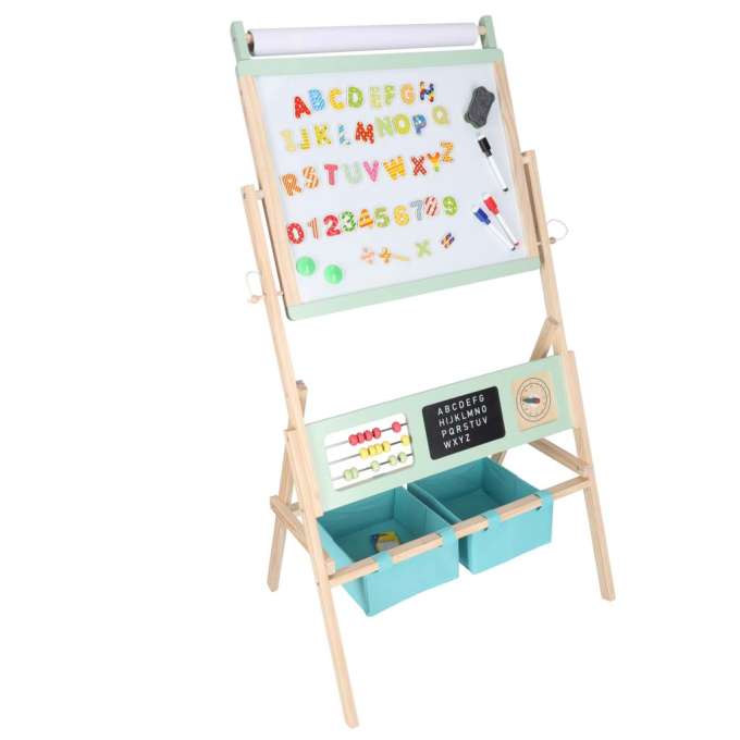 Wooden chalkboard LULILO Kredo accessories chalk markers magnets baskets 110cm