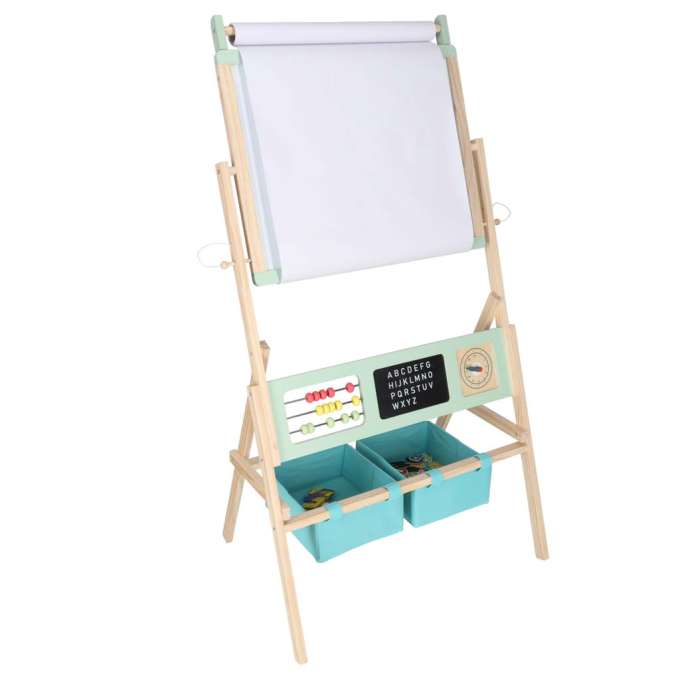 Wooden chalkboard LULILO Kredo accessories chalk markers magnets baskets 110cm