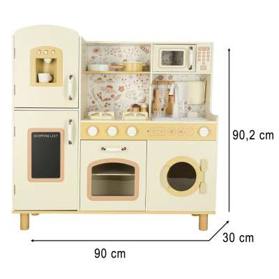Wooden kitchen water tap sounds lights 90cm