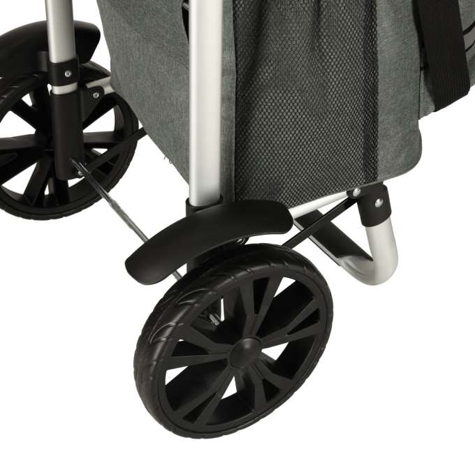 Wózek torba na zakupy na kółkach ze stelażem 100cm szary