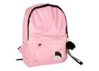 Youth single compartment school backpack pink 2
