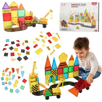 3D construction magnetic blocks 90 elements