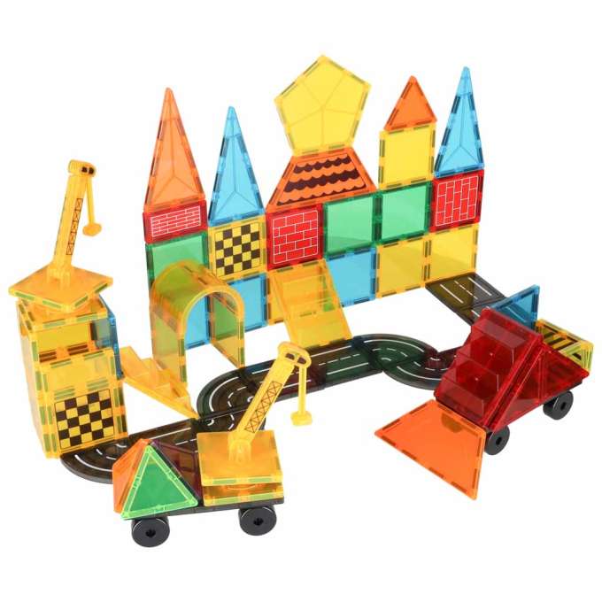 3D construction magnetic blocks 90 elements