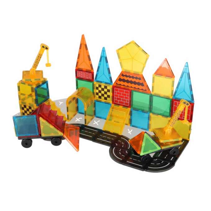 3D construction magnetic blocks 90 elements