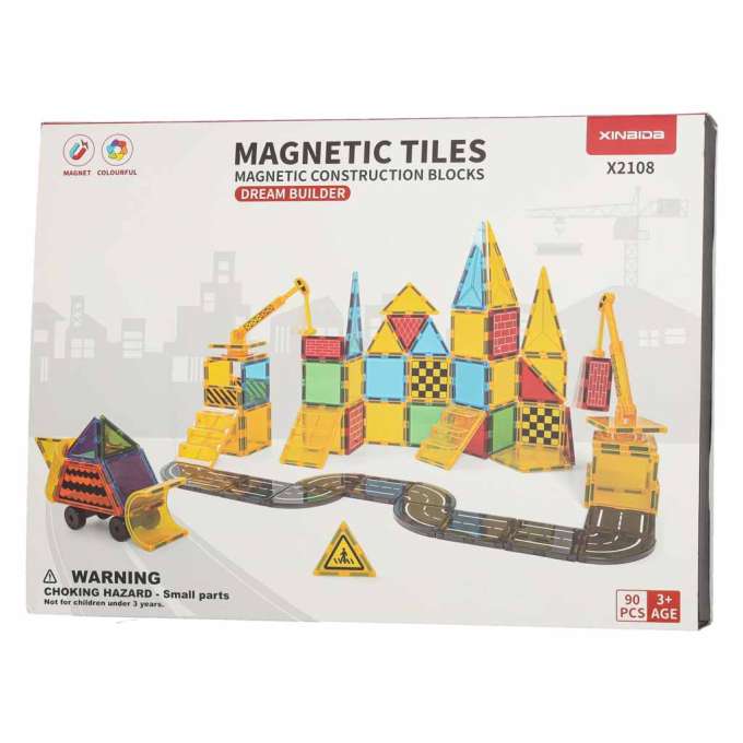 3D construction magnetic blocks 90 elements