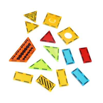3D construction magnetic blocks construction vehicles 50 elements