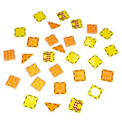 3D construction magnetic building blocks construction machinery 92 pieces