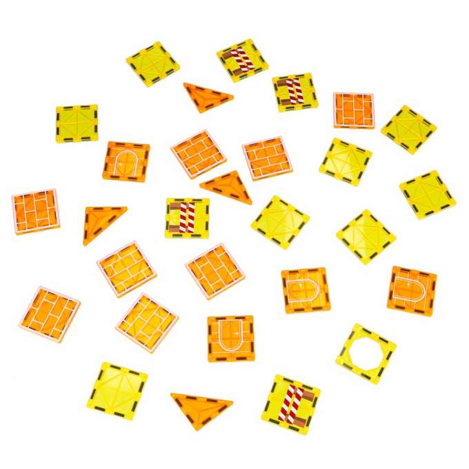 3D construction magnetic building blocks construction machinery 92 pieces