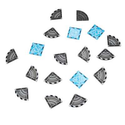 3D construction magnetic building blocks construction machinery 92 pieces