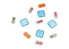 3D magnetic construction blocks fire department 2 cars 92 elements 9