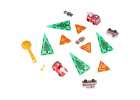 3D magnetic construction blocks fire department 2 cars 92 elements 10