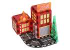 3D magnetic construction blocks fire department 48 elements 3
