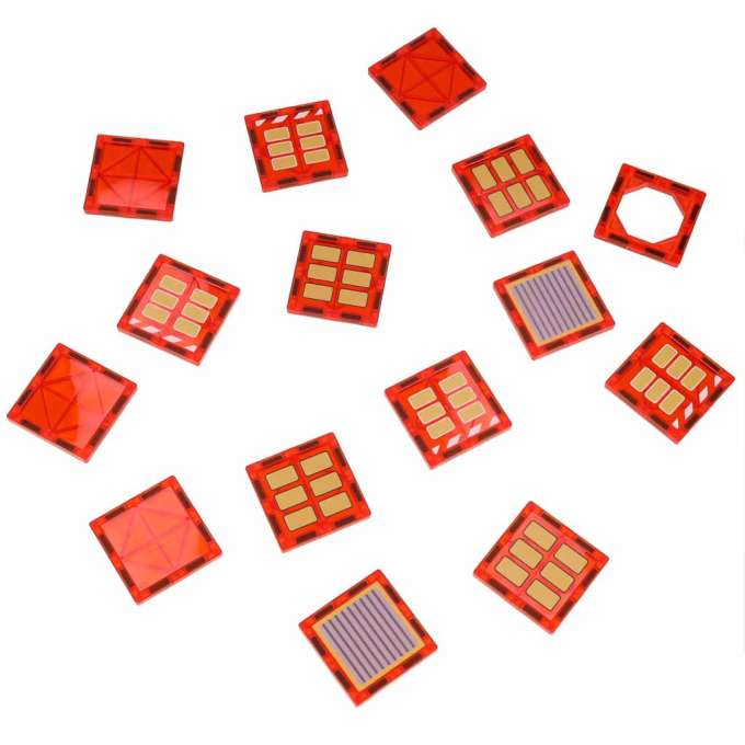 3D magnetic construction blocks fire department 48 elements