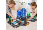 3D magnetic construction blocks police police cars 91 elements 10