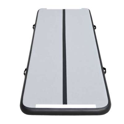 Air Track Gymnastics Mat Exercise Mat Graphite-Colored Pump