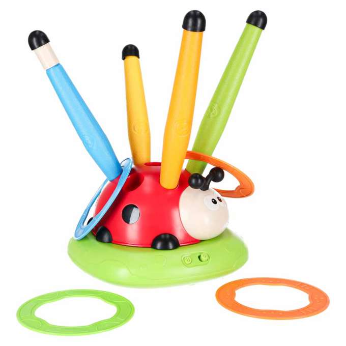 Arcade game for children jump rope launcher target throw ladybug 4-in-1