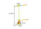 Arcade game for children spinning pole target throwing ladybug 5-in-1 3