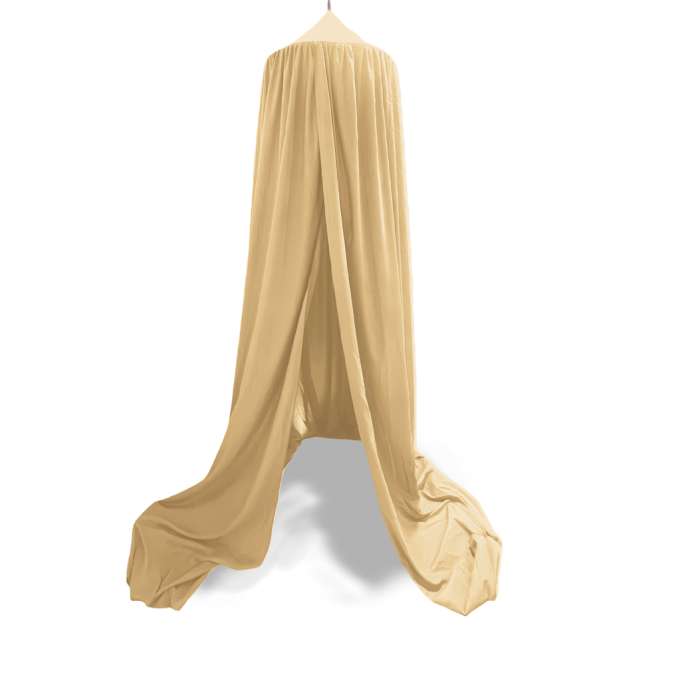 Baby canopy over crib curtain tent tipi hanging beige