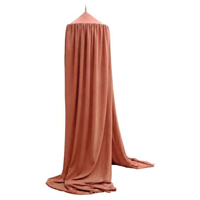 Baby canopy over crib curtain tent tipi hanging dark pink