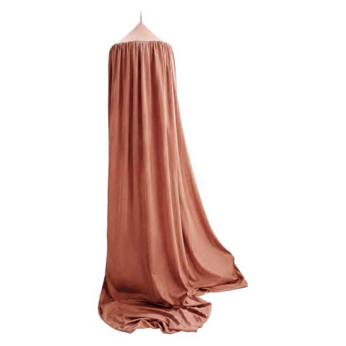 Baby canopy over crib curtain tent tipi hanging dark pink