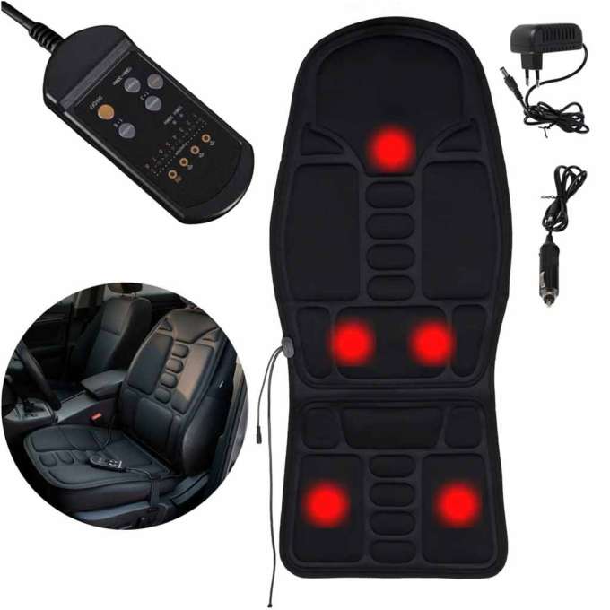 Back massager heated massage mat for car seats