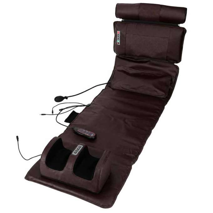Back massager massage mat with remote control Shiatsu heating leg massage