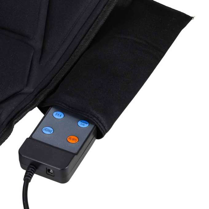 Back massager vibrating massage mat with remote control 16 massage points