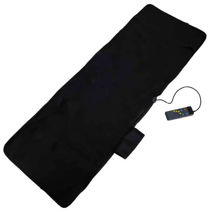 Back massager vibrating massage mat with remote control 16 massage points
