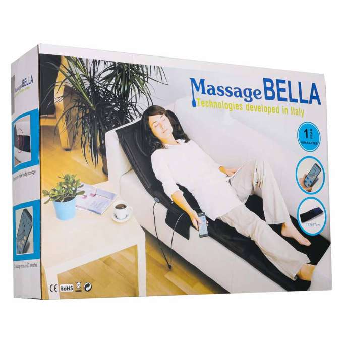 Back massager vibrating massage mat with remote control 16 massage points