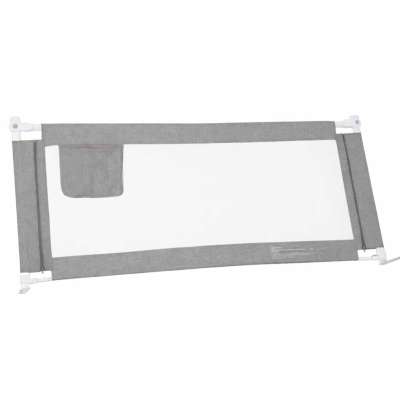 Bed railing safety locking guard rail 140cm grey