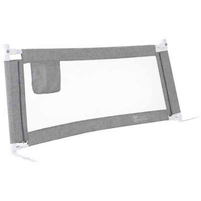Bed railing safety locking guard rail 160cm grey