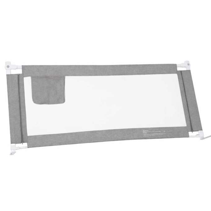 Bed railing safety locking guard rail 160cm grey